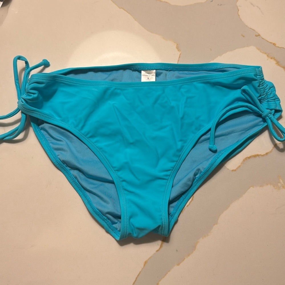 Ocean Blues Pink Blue Coverage Swim Brief Size Small